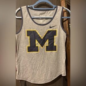 U of M Nike tank top, size small